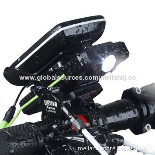 Bike power supply with LED light, IPX5 water-resistant